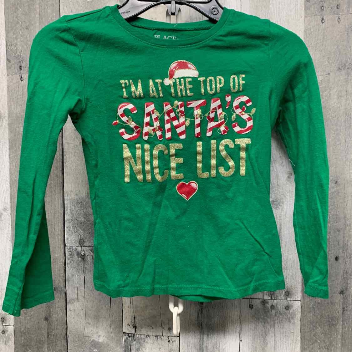 Size 5/6 Green Children's Place Long Sleeve Shirt