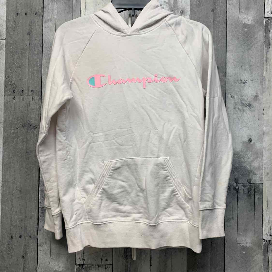 Size Medium White Champion Pull Over