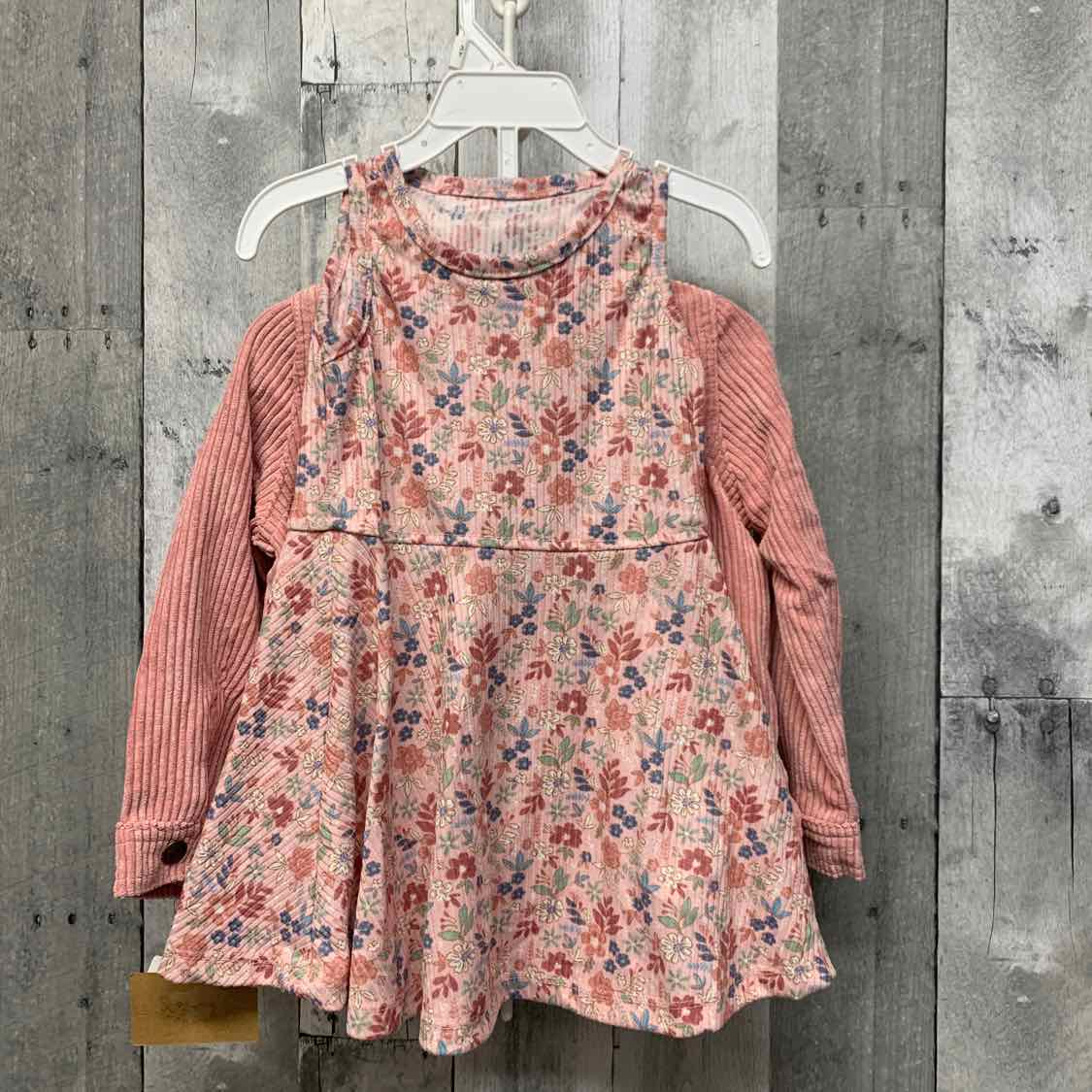 Size 3T Pink Young Hearts 2pc Dress