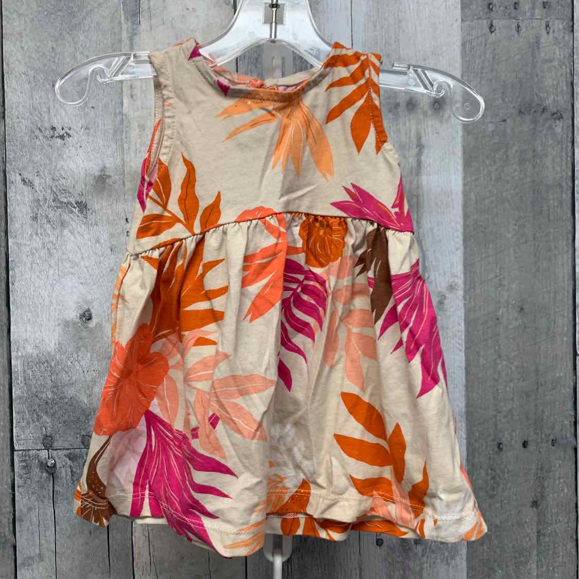 Size 6 Months Tan/Orange Carter's 2pc Dress