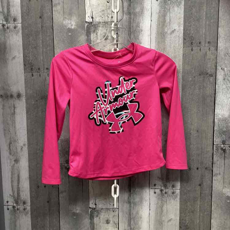 Size 4T Pink/White Sport Brand Long Sleeve Shirt