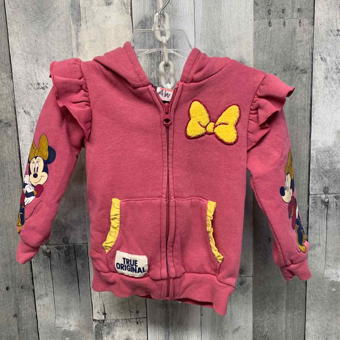 Size 3T Pink/Yellow Disney Light Jacket