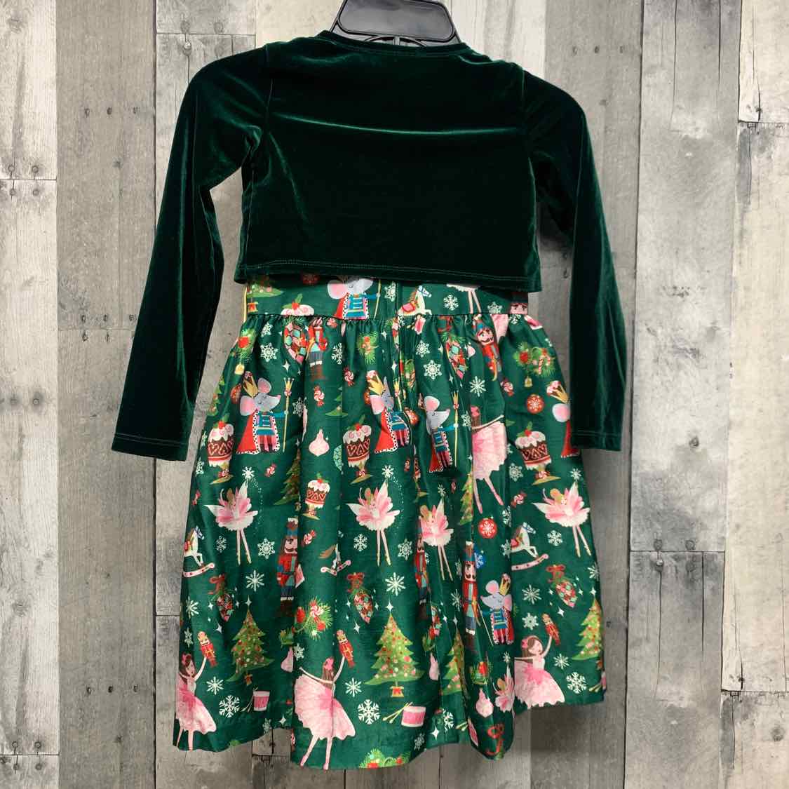 Size 5T Green Print Bonnie Jean/Baby Dress - Party
