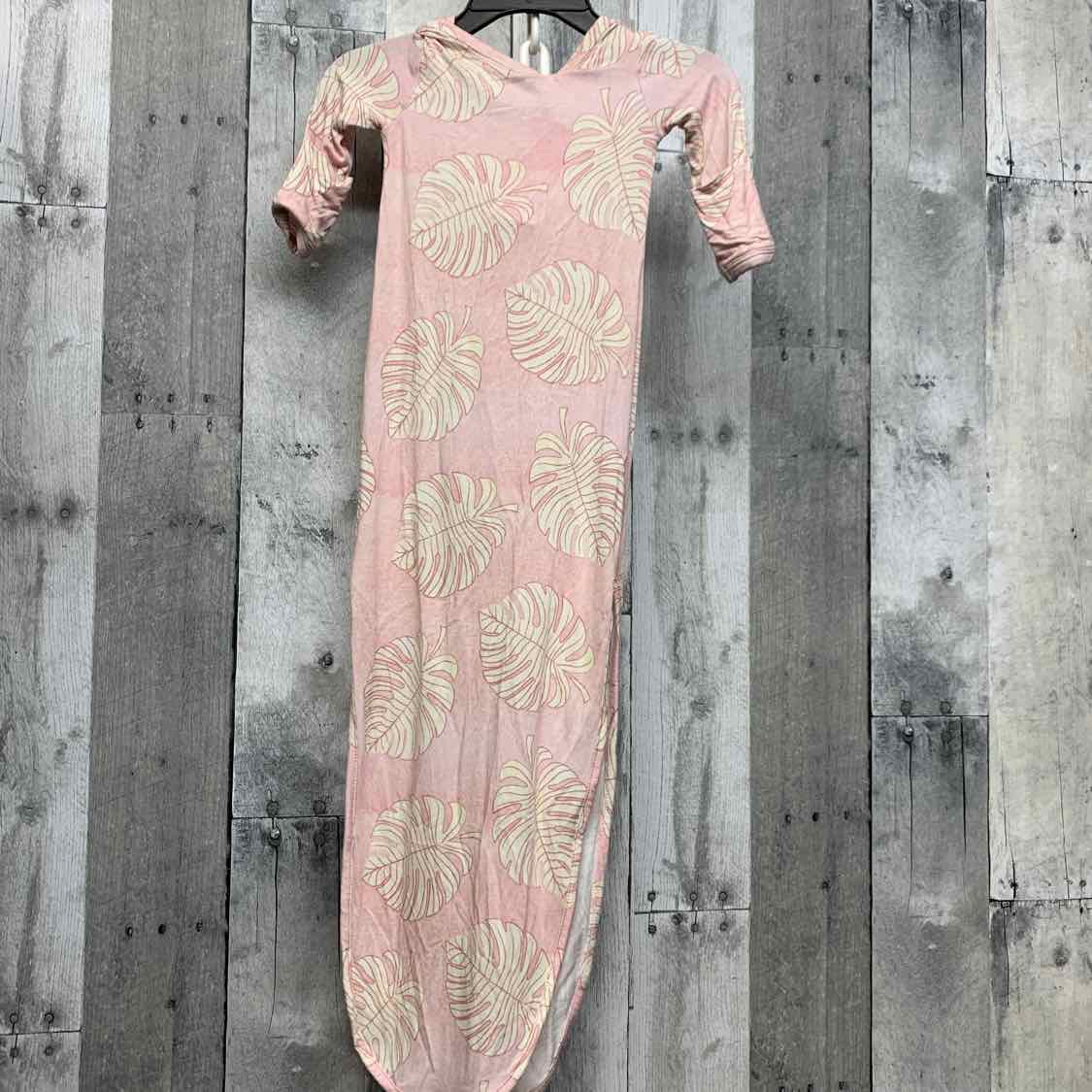 Size 0-3 Months Pink Print Bamboo Layette