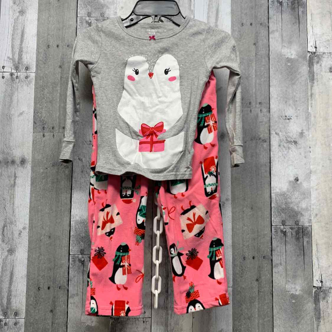 Size 4T Gray/Pink Carter's 2pc PJs