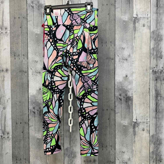 Size 10 Black Print Justice Athletic Pants