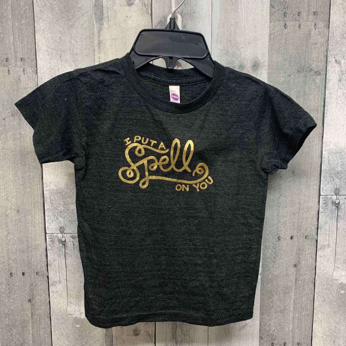 Size 4 Gray Graphic Mid Brand T Shirt