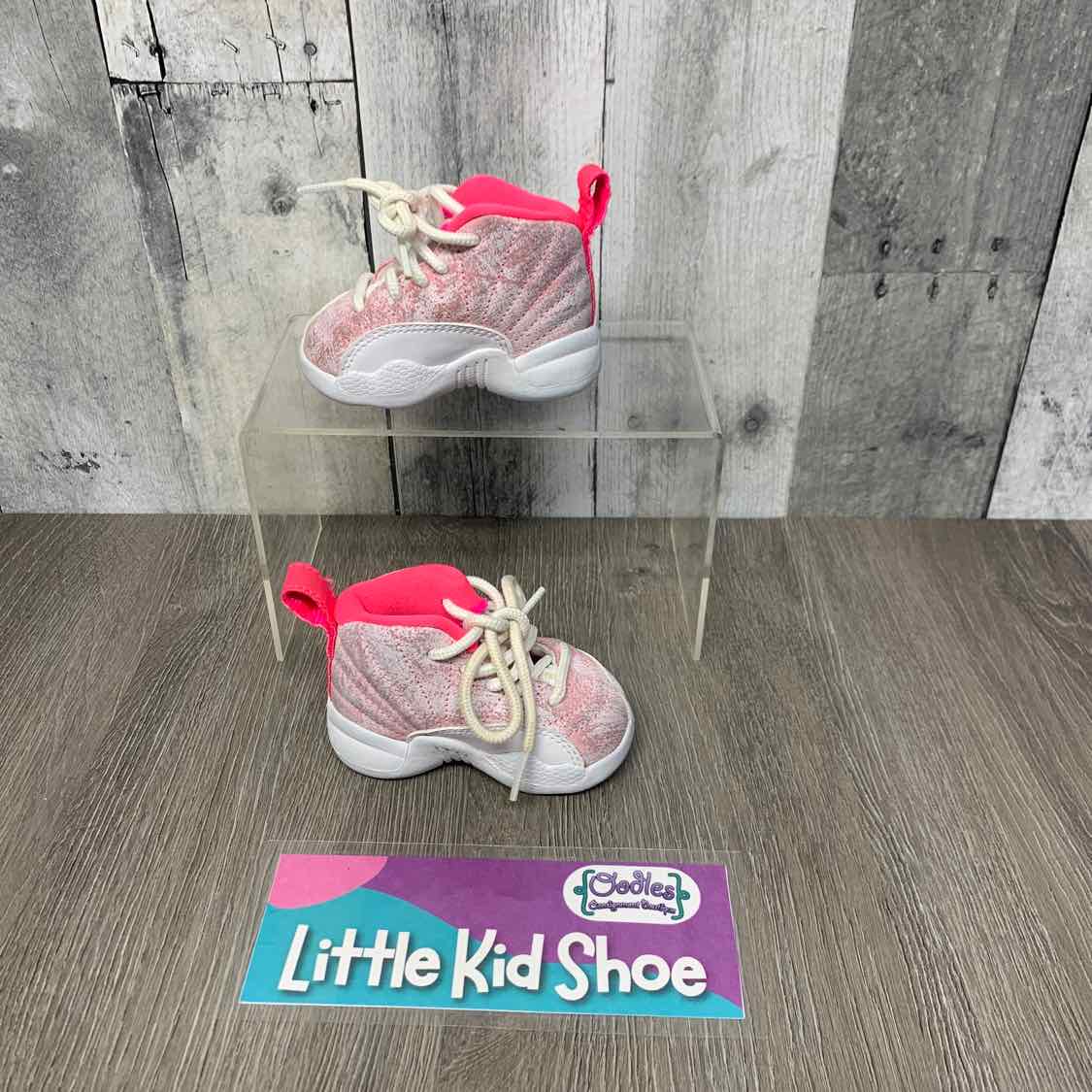 Size 2 White/Pink Sport Brand Sneakers