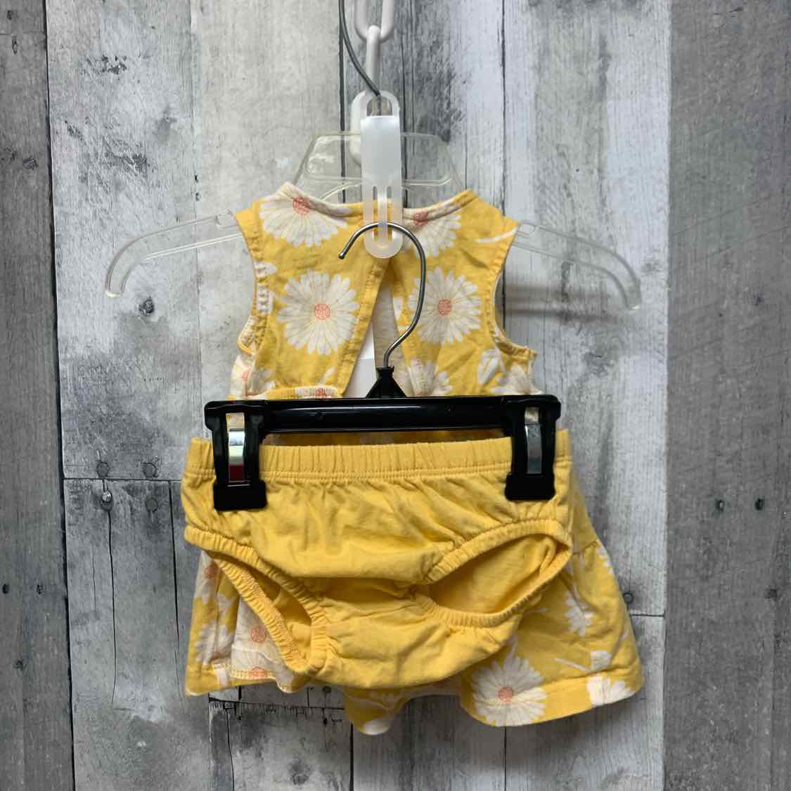 Size 3 Months Yellow Print Carter's 2pc Dress