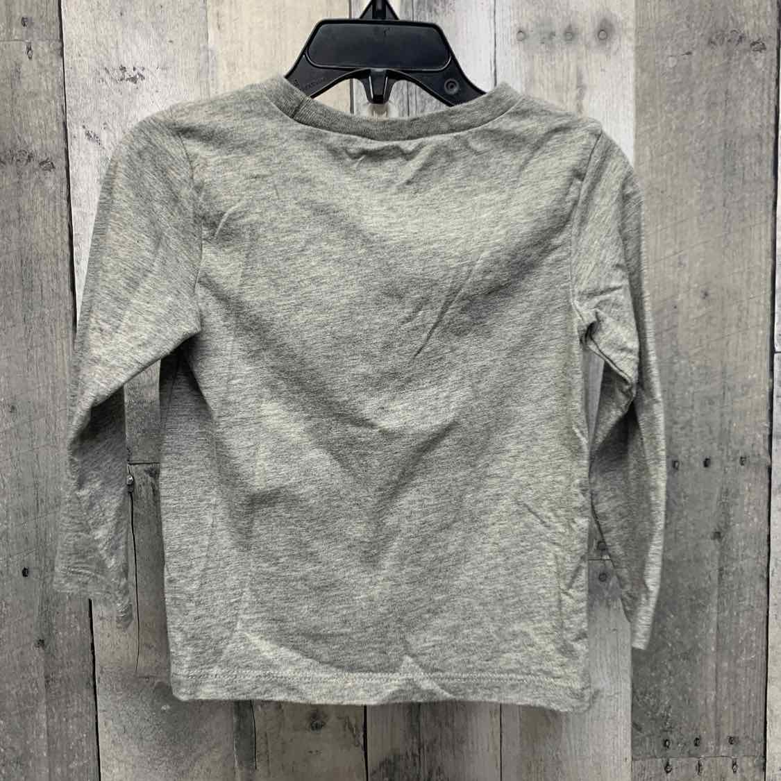 Size 24 Months Gray Graphic Sport Brand Long Sleeve Shirt
