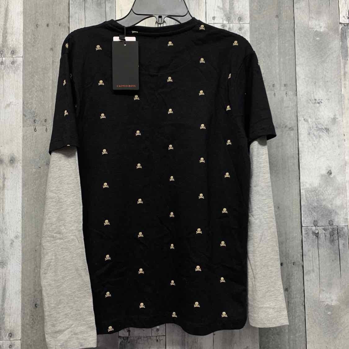 Size 11/12 Black/Gray B Brand Long Sleeve Shirt