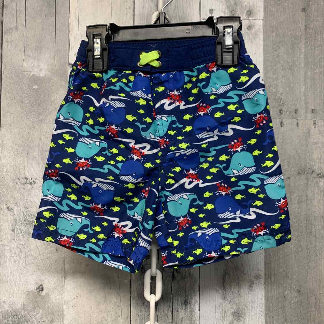 Size 12 Months Blue Graphic B Brand Swim Trunks