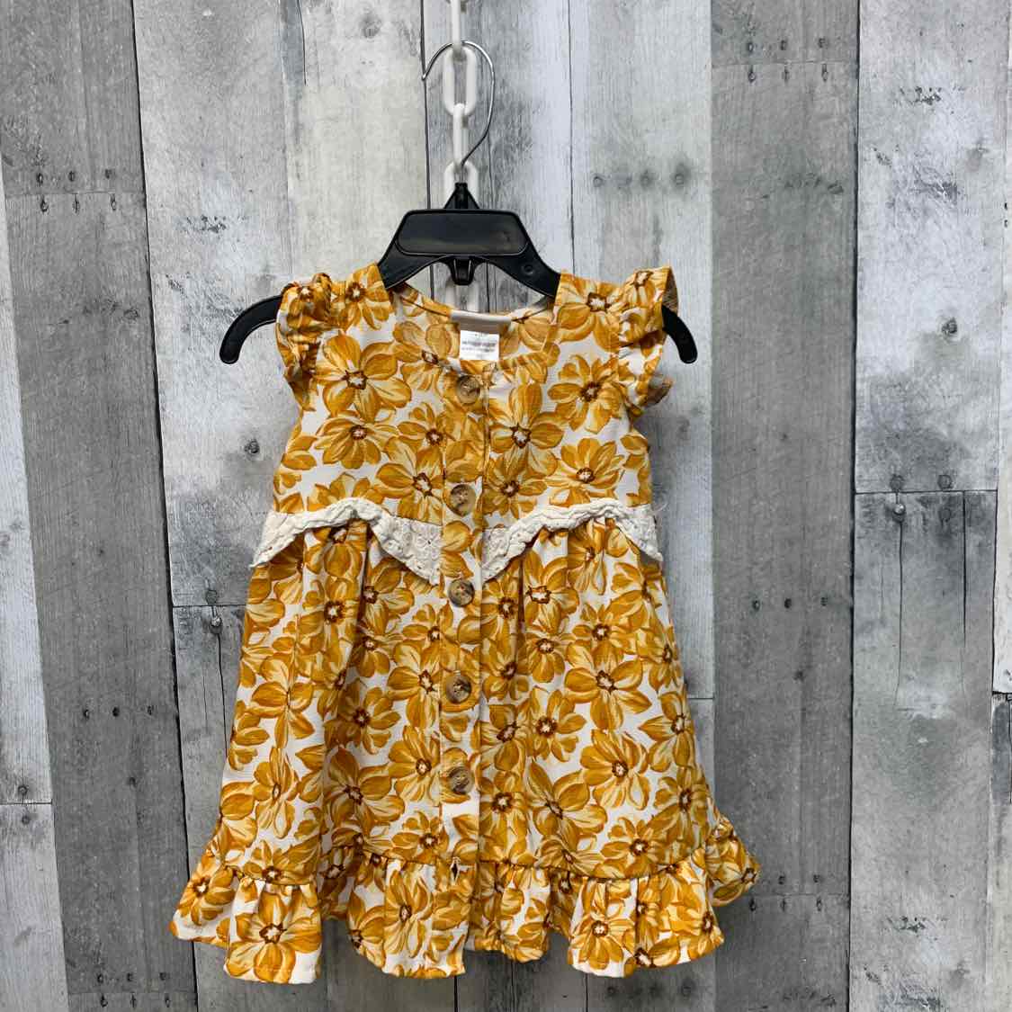 Size 18 Months Yellow/White Daisy Fuentes Dress