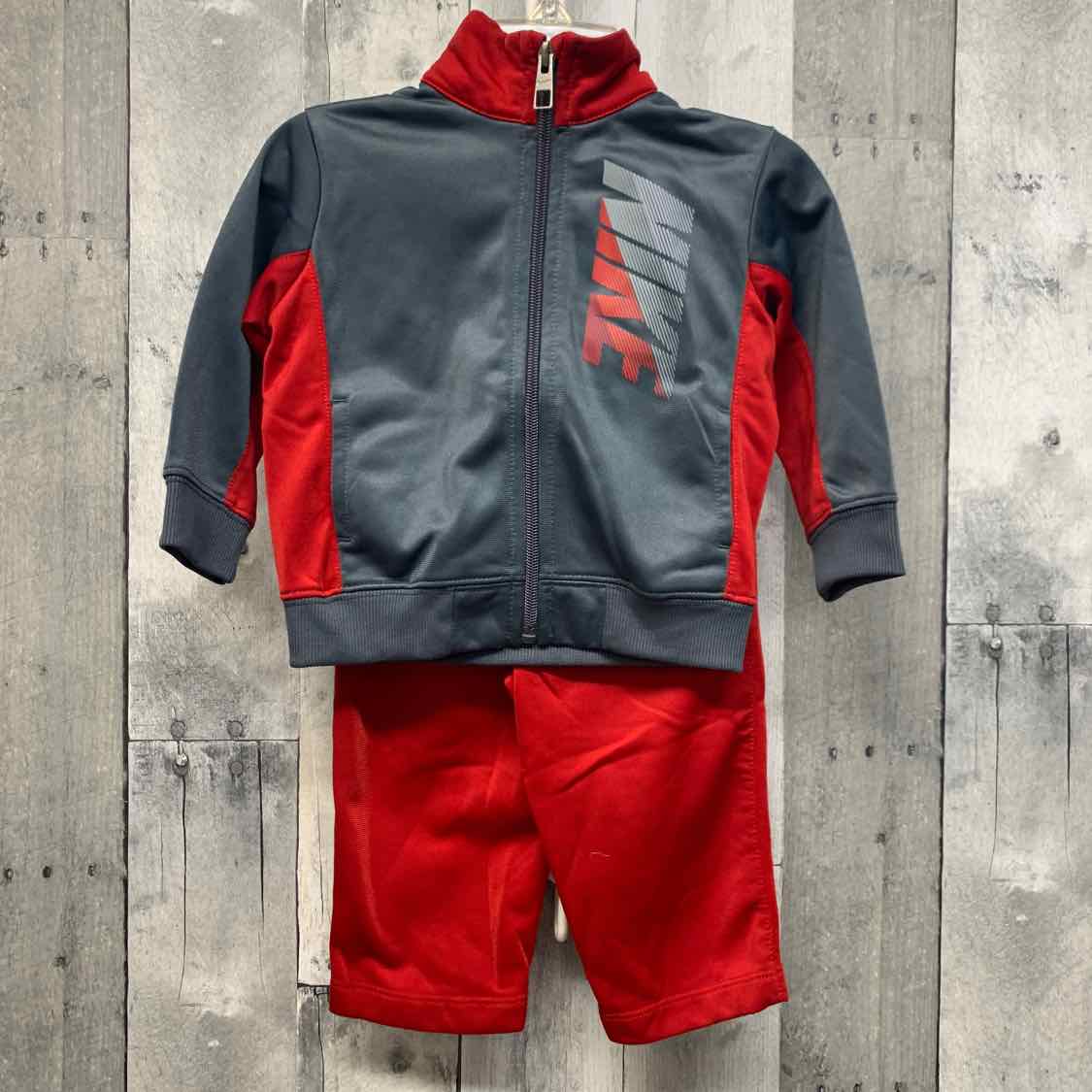Size 12 Months Gray/Red Sport Brand Jacket/Pants