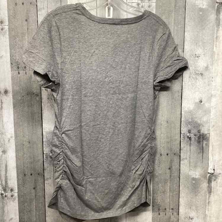 Size M Gray Isabel Maternity T Shirt - OodlesCB
