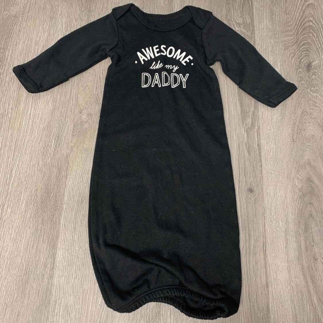 Size Preemie Black Graphic B Brand Layette