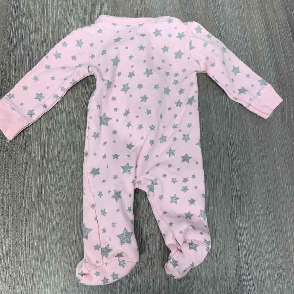 Size Preemie Pink Print B Brand Footy PJs