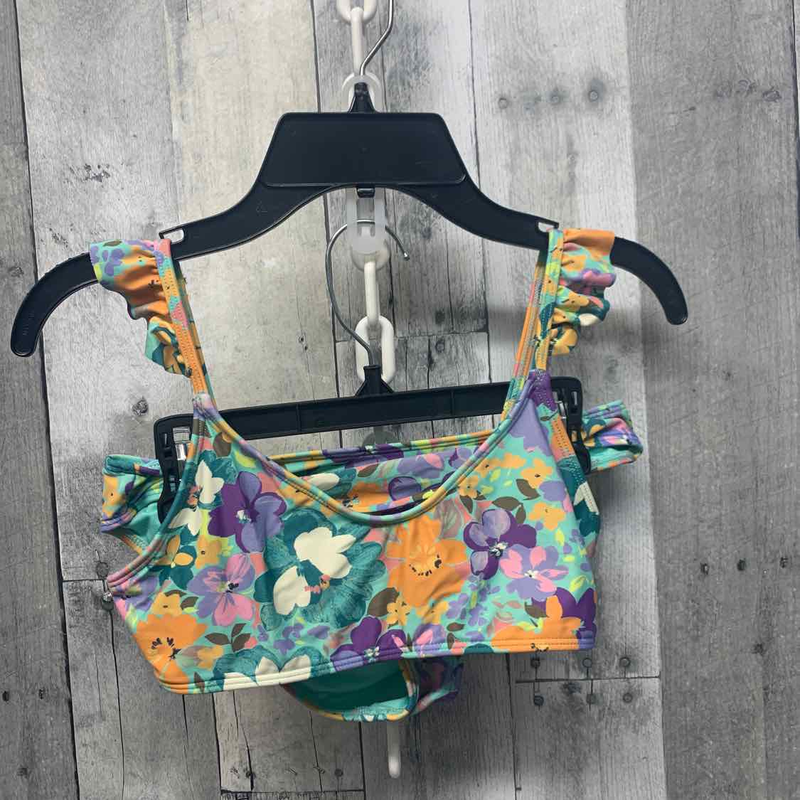 Size 12 Green Print O'Neill Swim Suit - 2pc+