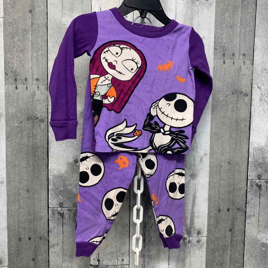 Size 2T Purple Disney 2pc PJs