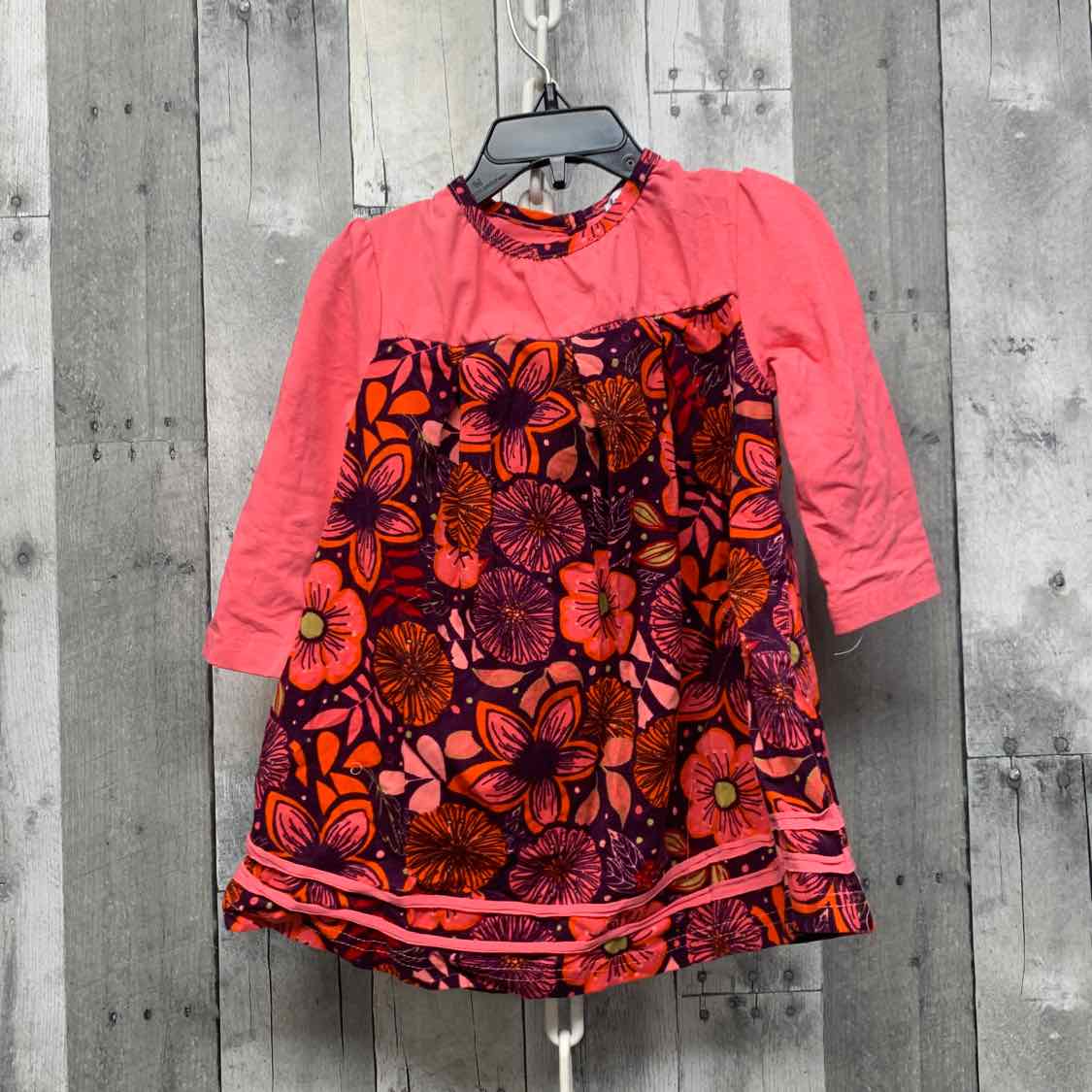 Size 24 Months Pink/Purple B Brand LS Dress