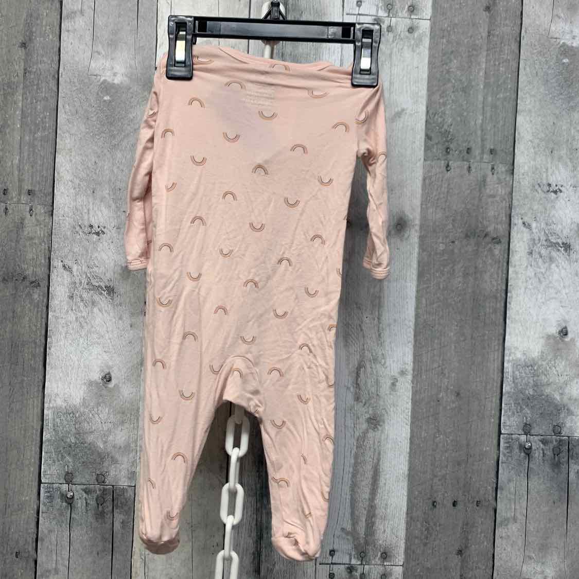 Size 3 Months Pink Graphic Carter's Footy PJs - OodlesCB