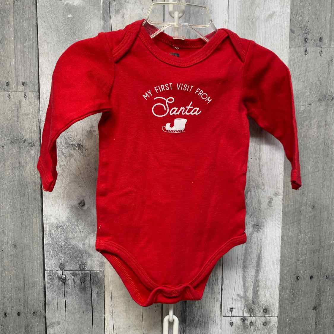 Size 9-12 Months Red Graphic B Brand Bodysuit