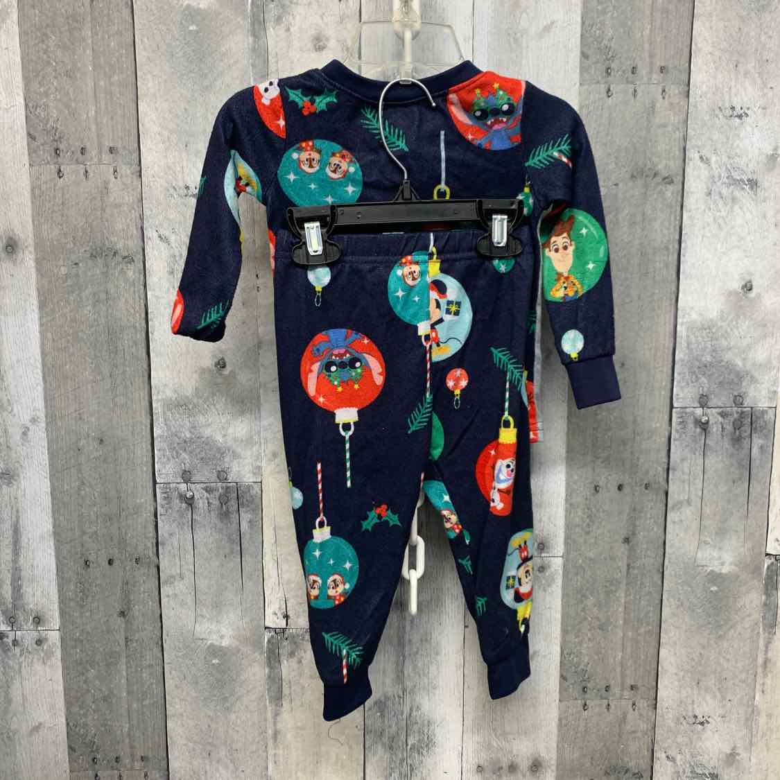 Size 2T Navy/Gray Disney 2pc PJs