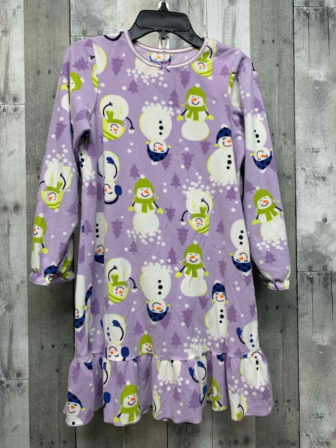Size 10 Purple Print Carter's Nightgown