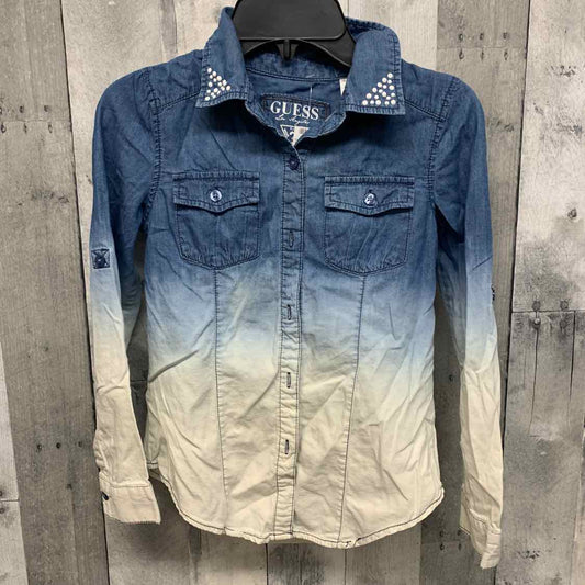 Size 10/12 Denim Guess LS Button Up