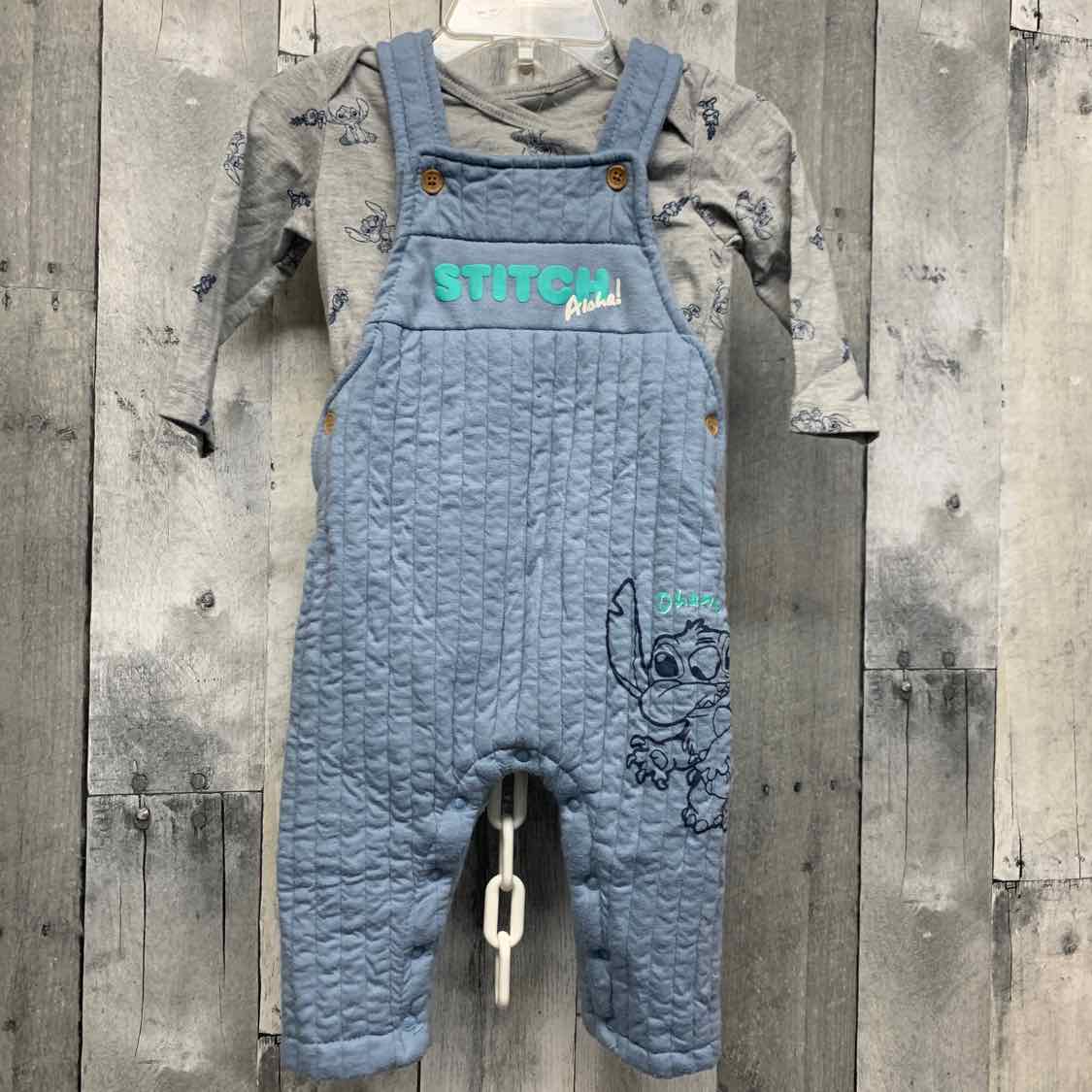 Size 12 Months Gray/Blue Disney Shirt/Pants