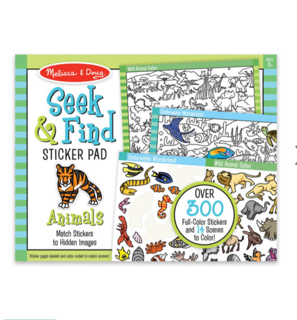 Melissa & Doug Seek & Find Sticker Pad - Animal
