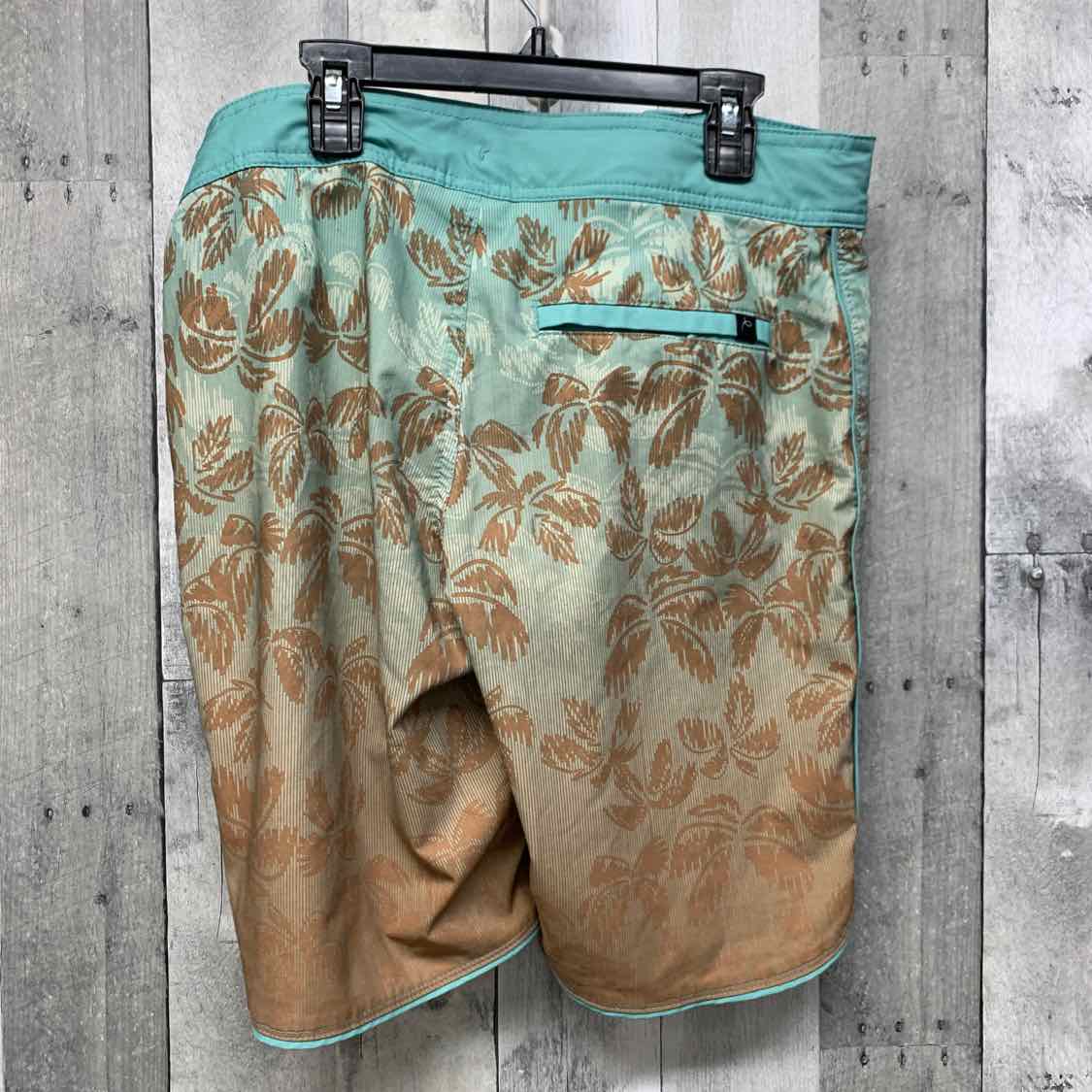 Size 16 Brown/Green Art Class Swim Trunks