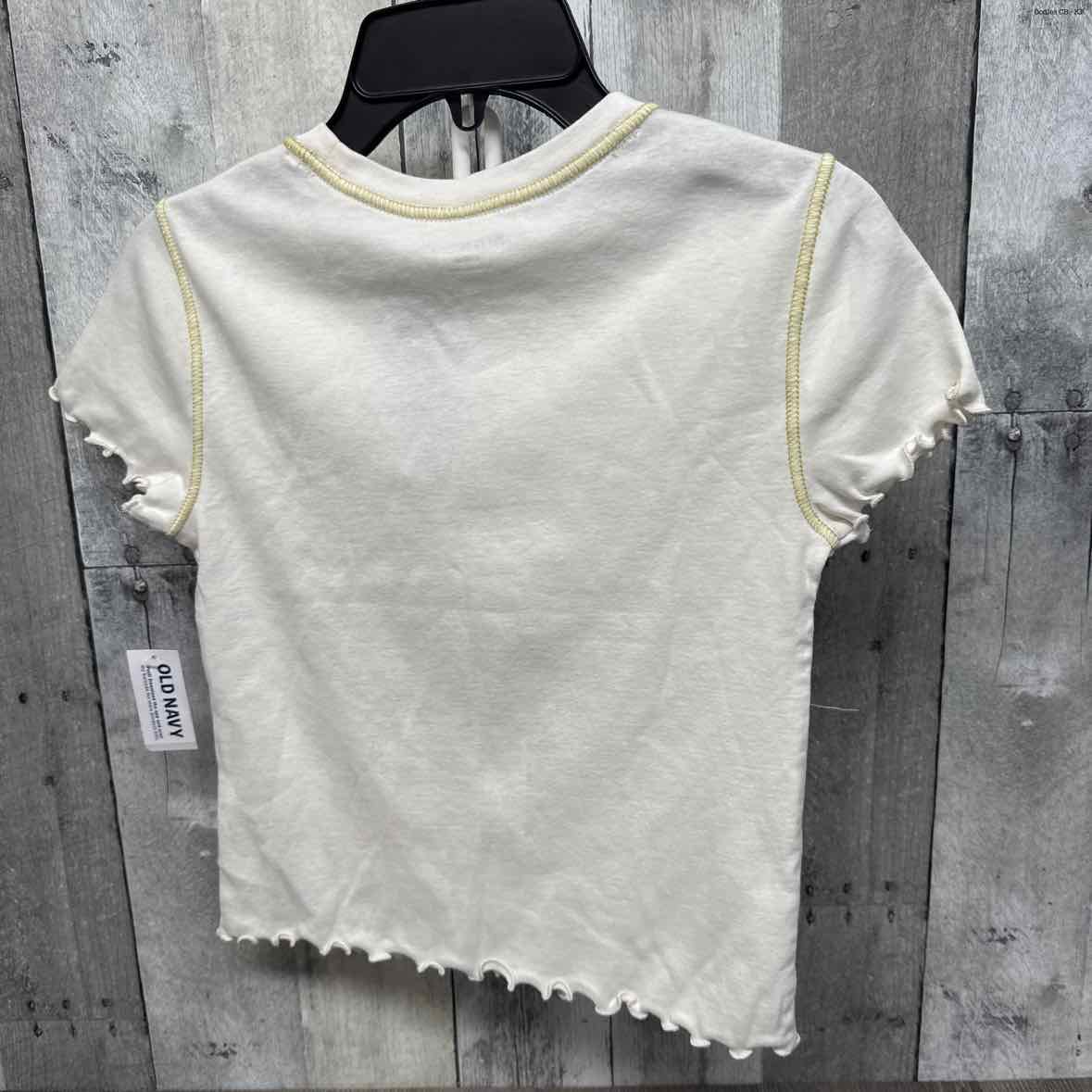 Size 10/12 White Graphic Old Navy T Shirt