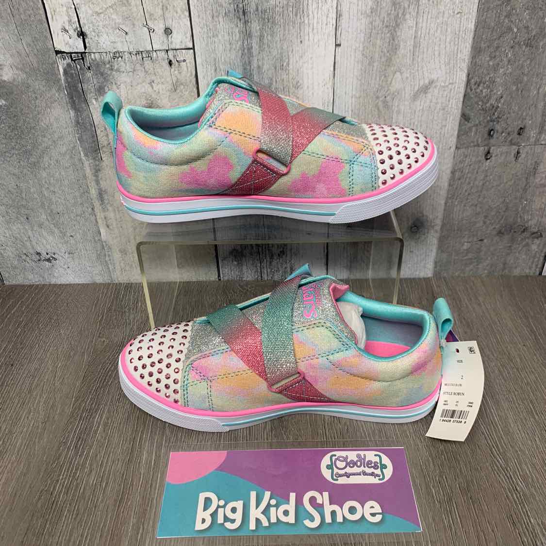 Size 2 Pink Skechers Sneakers