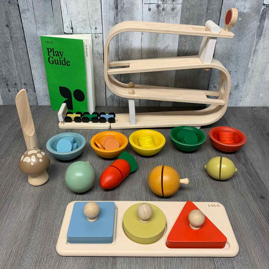 Generic Tan Wooden Learning Toy