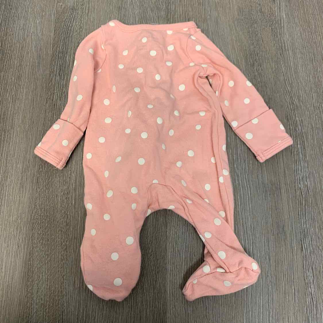 Size Preemie Pink Plaid Just One You Footy PJs