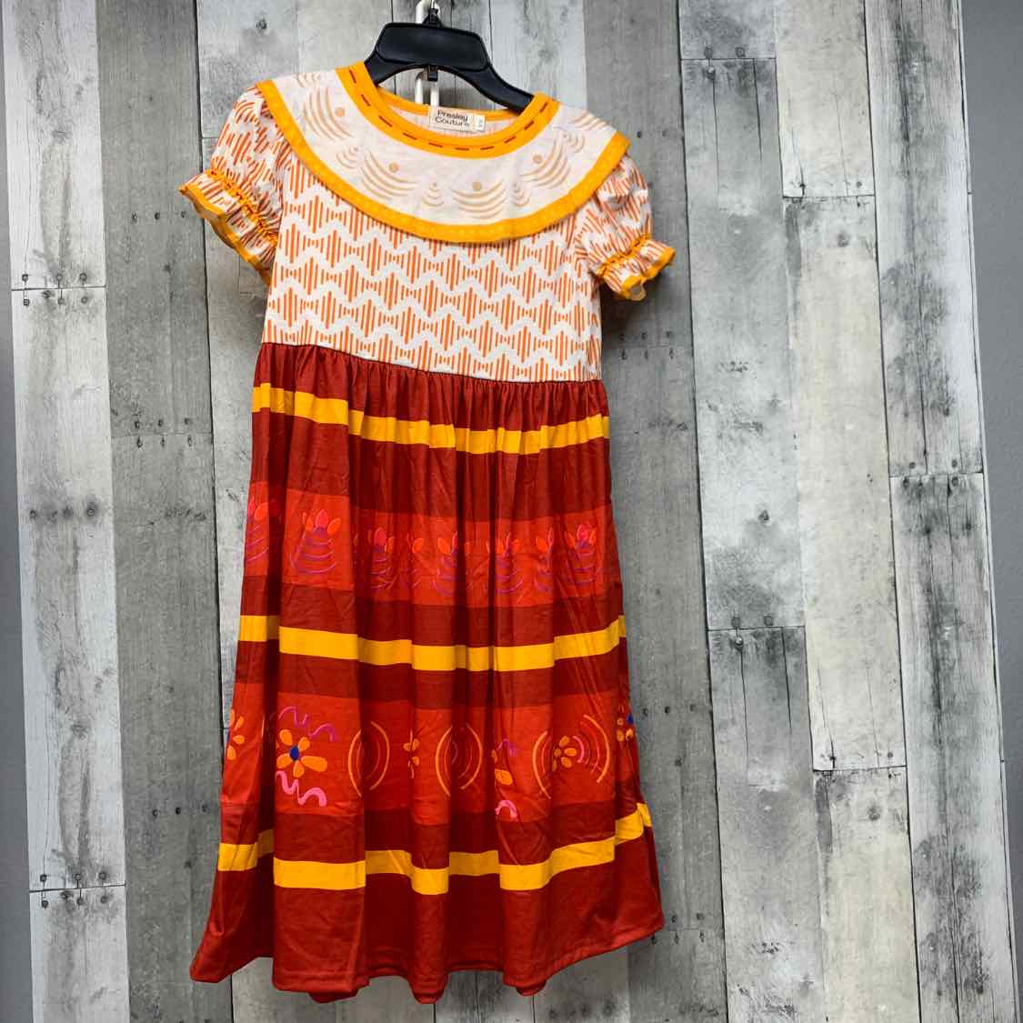 Size 9/10 Red/Orange Presley Couture Dress