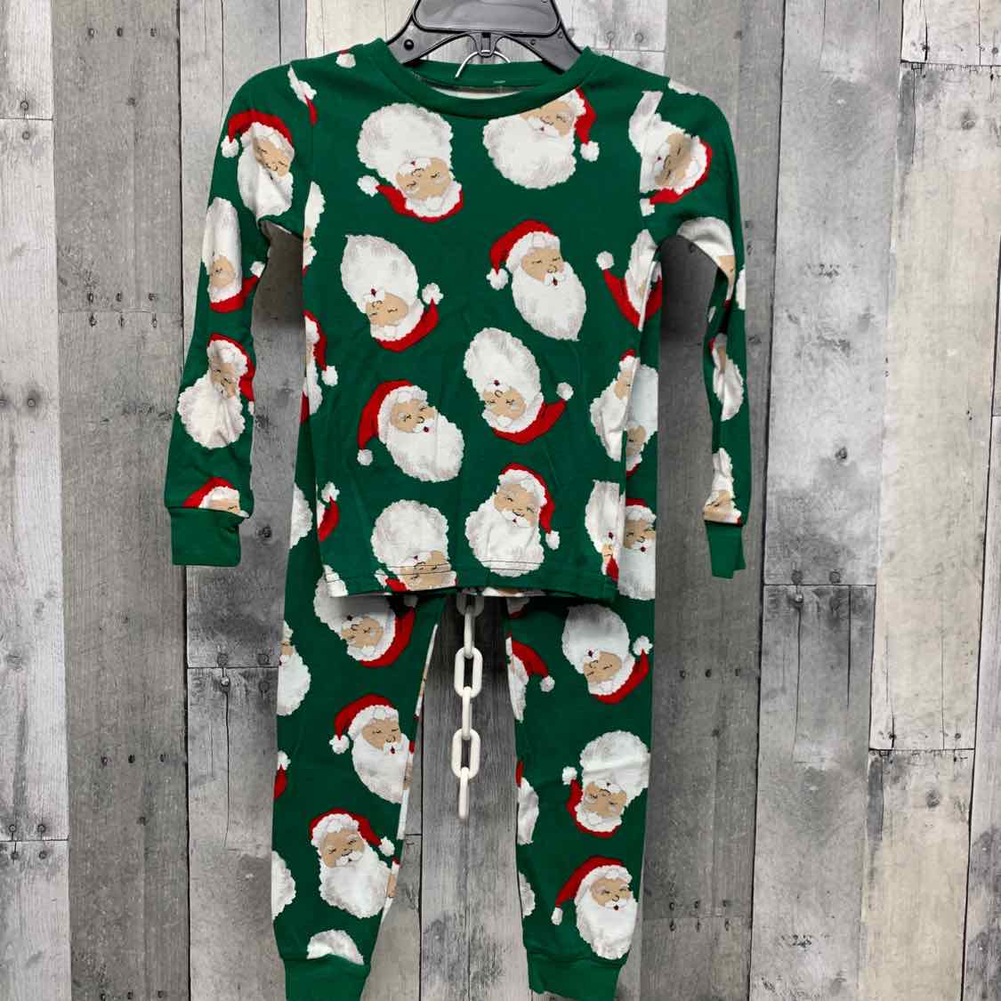 Size 6 Green/White Just One You 2pc PJs