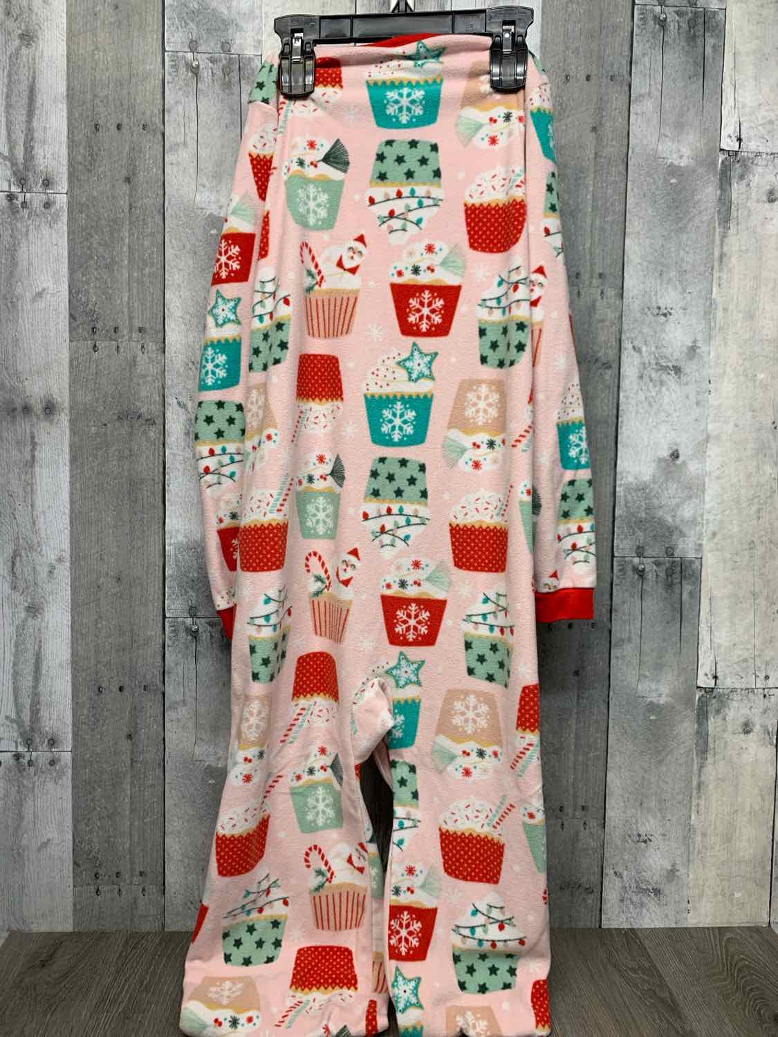 Size 14 Pink Print Carter's Footy PJs