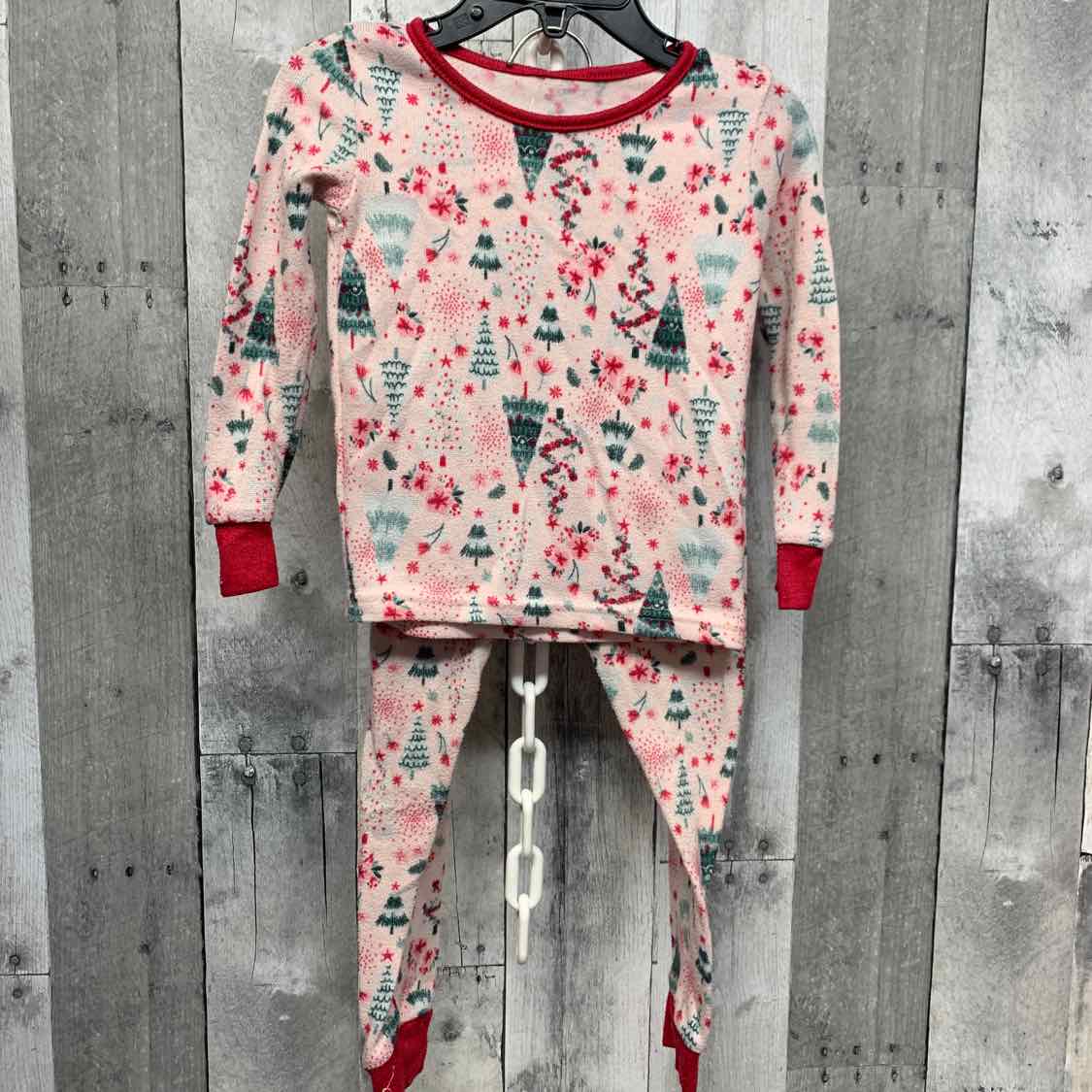 Size 3T Pink Graphic Laura Ashley 2pc PJs
