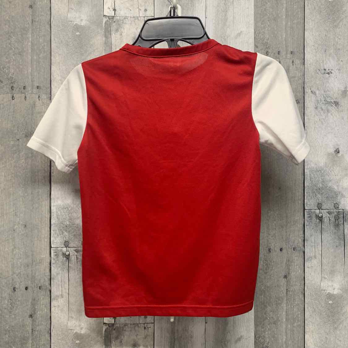 Size 7/8 Red/White Sport Brand T Shirt - OodlesCB