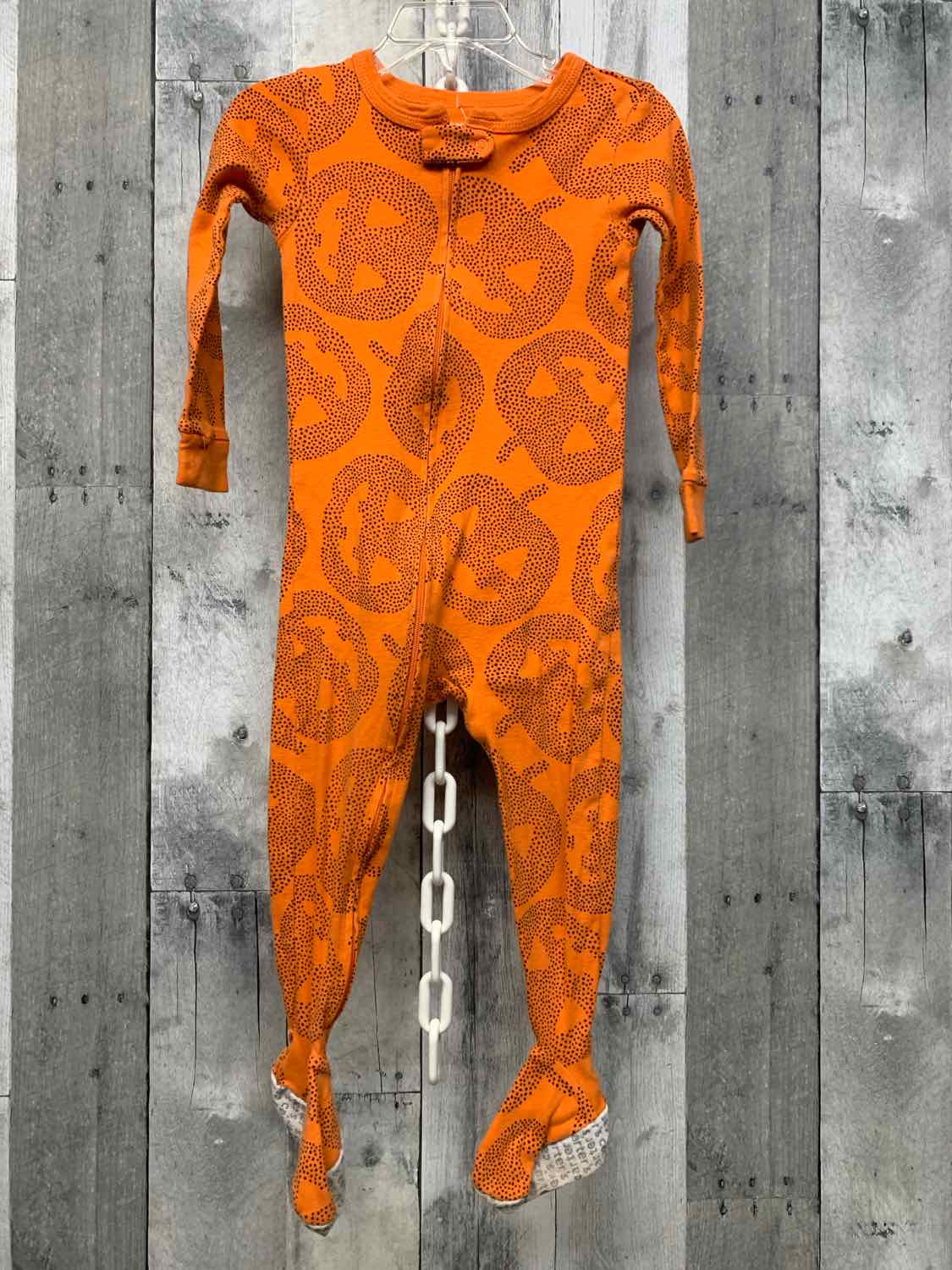 Size 24 Months Orange Print Carter's Footy PJs