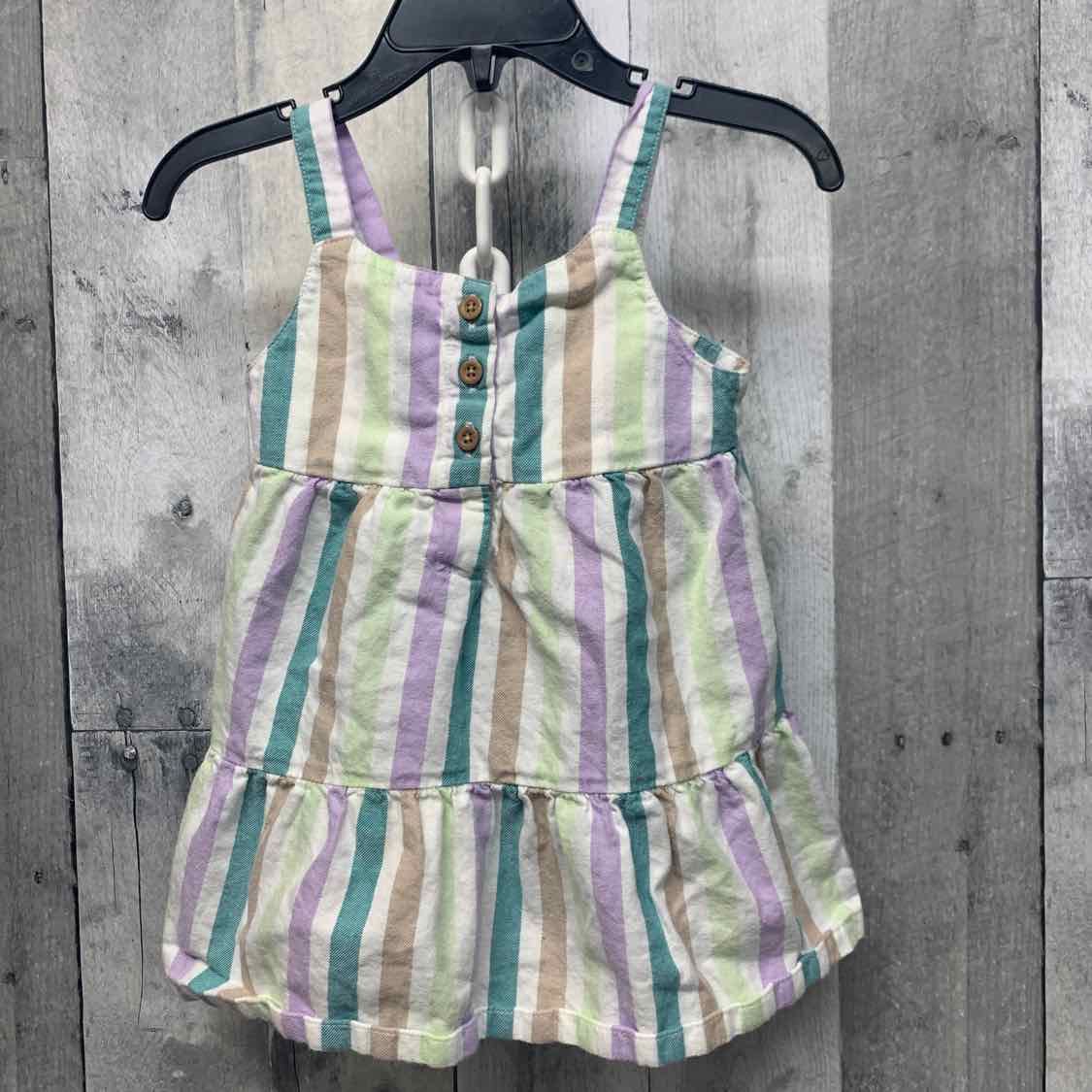 Size 9 Months Green/Purple Carter's Dress - Knit