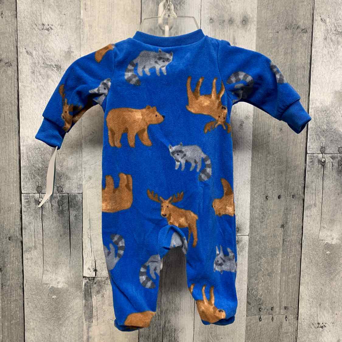 Size Newborn Blue Child of Mine Footy PJs