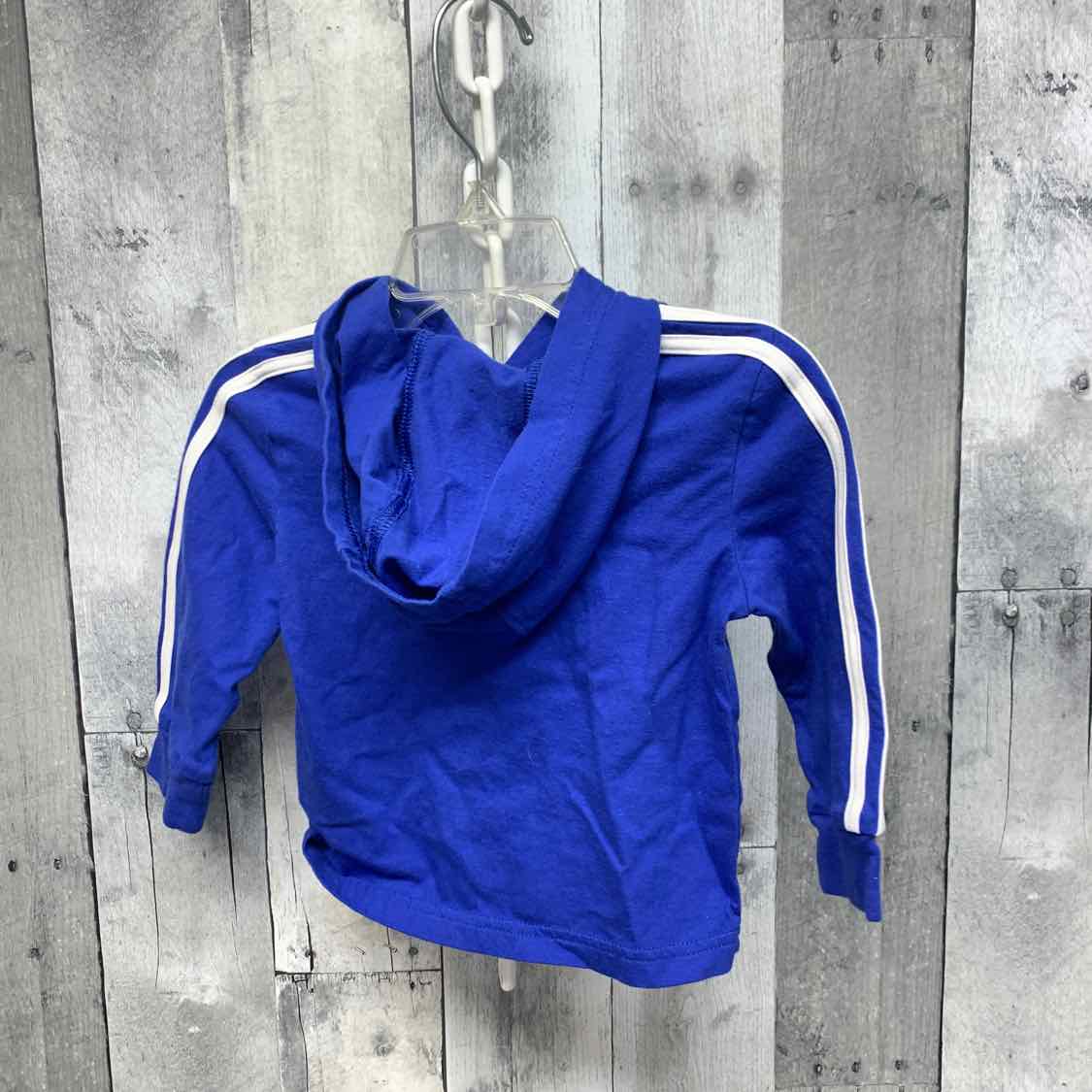 Size 12 Months Blue/White Sport Brand Long Sleeve Shirt