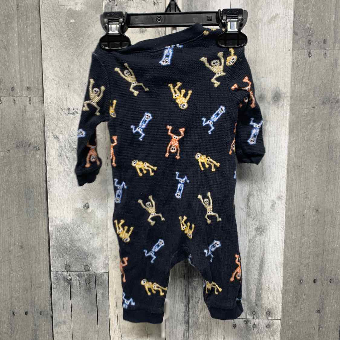 Size 0-3 Months Gray Print Old Navy Romper
