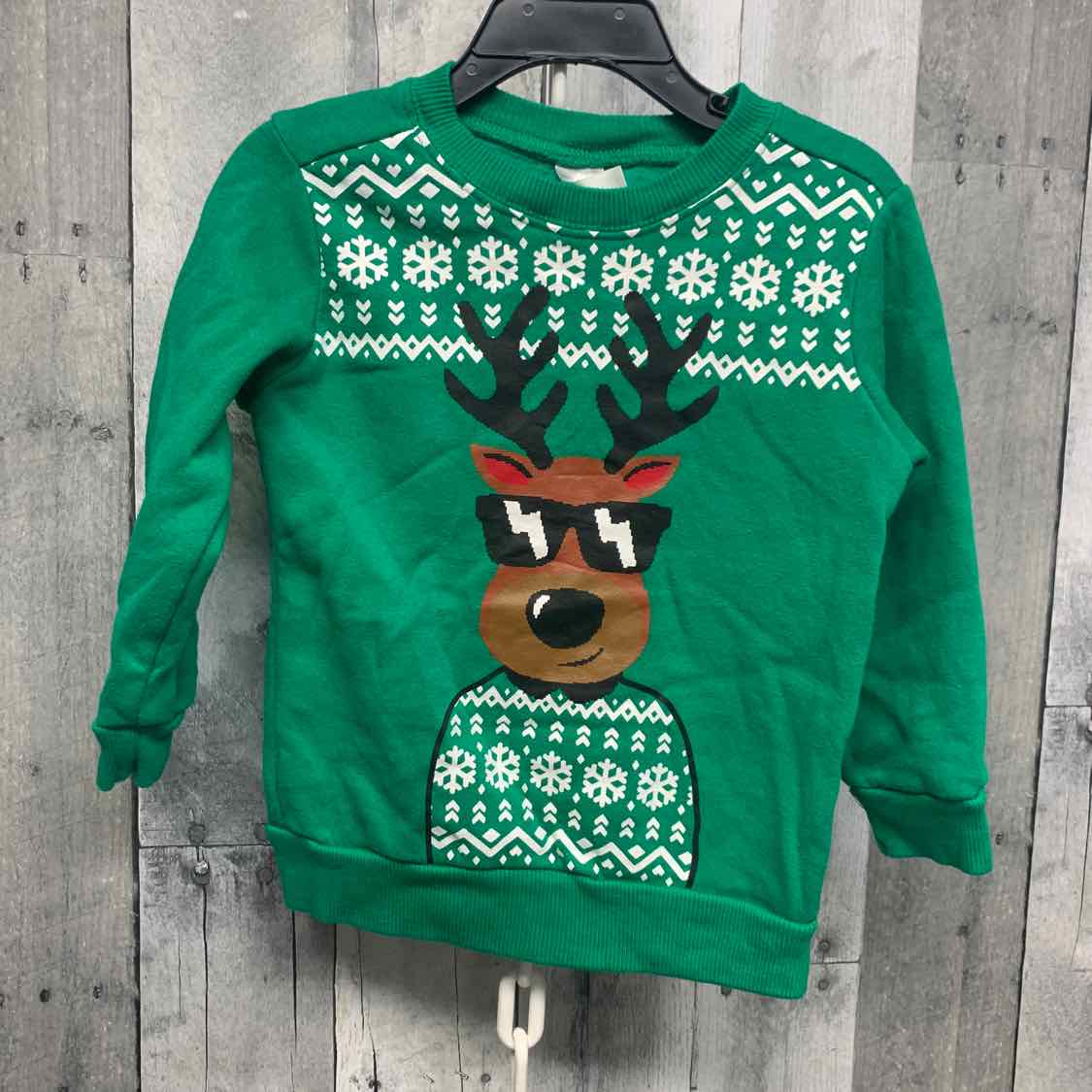 Size 2T Green Graphic Carter's Sweat Shirt