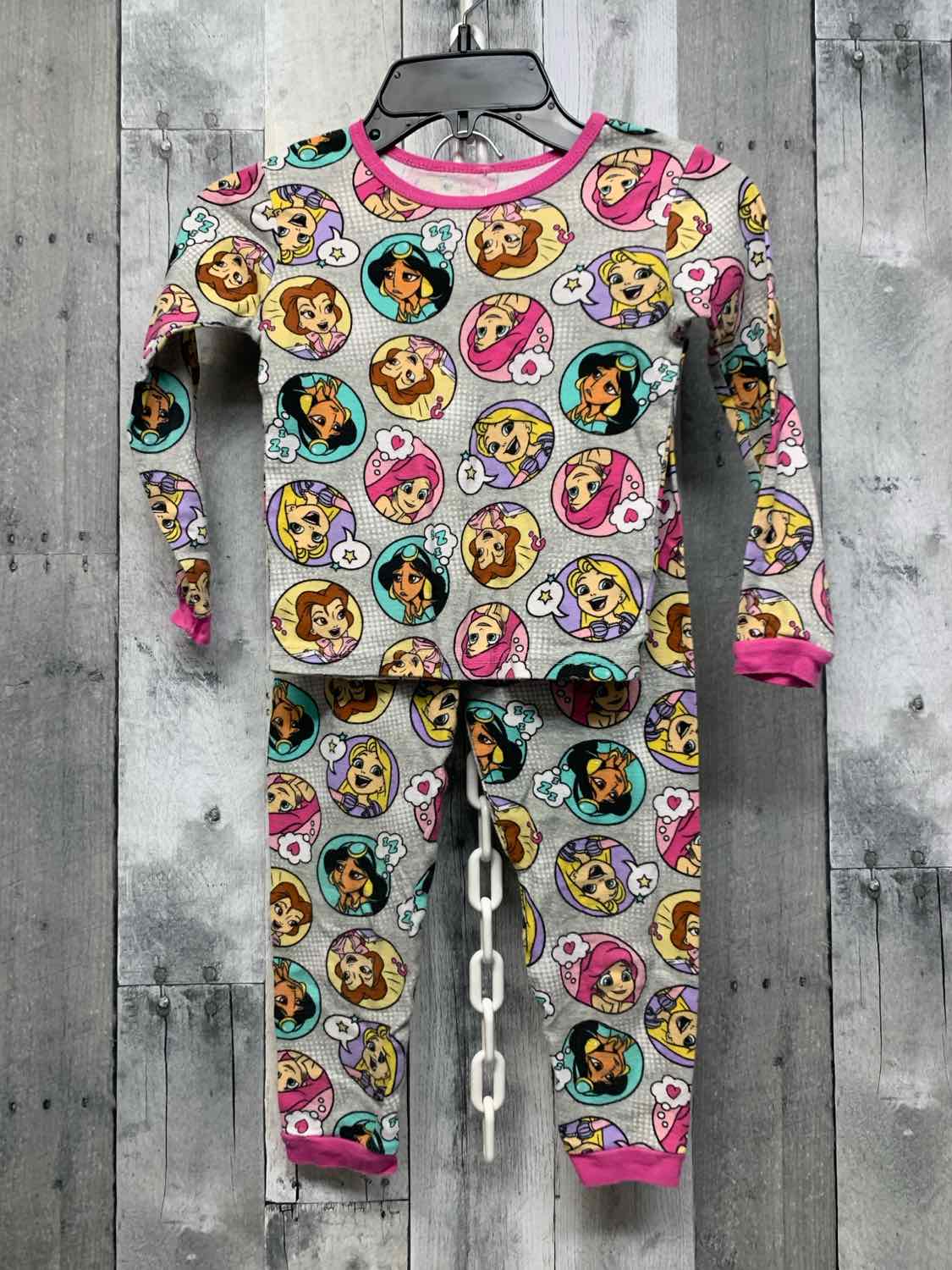 Size 6 Gray/Pink Disney 2pc PJs