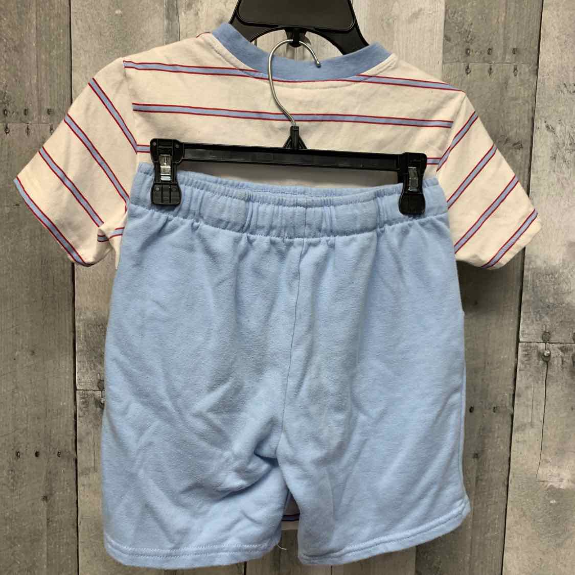 Size 8 White/Blue B Brand Shirt/Shorts
