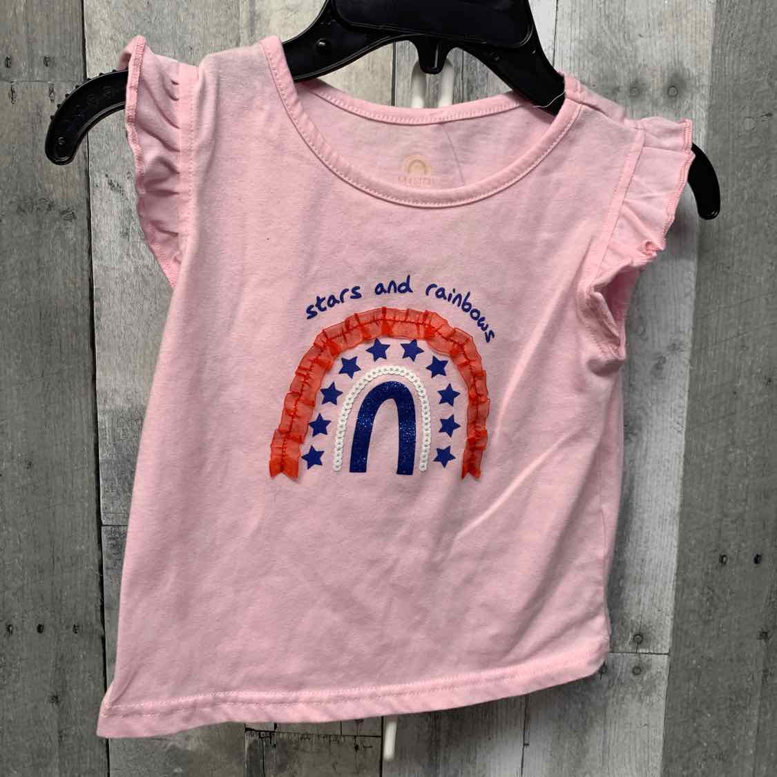 Size 6 Pink/Red B Brand Short Sleeve Shirt